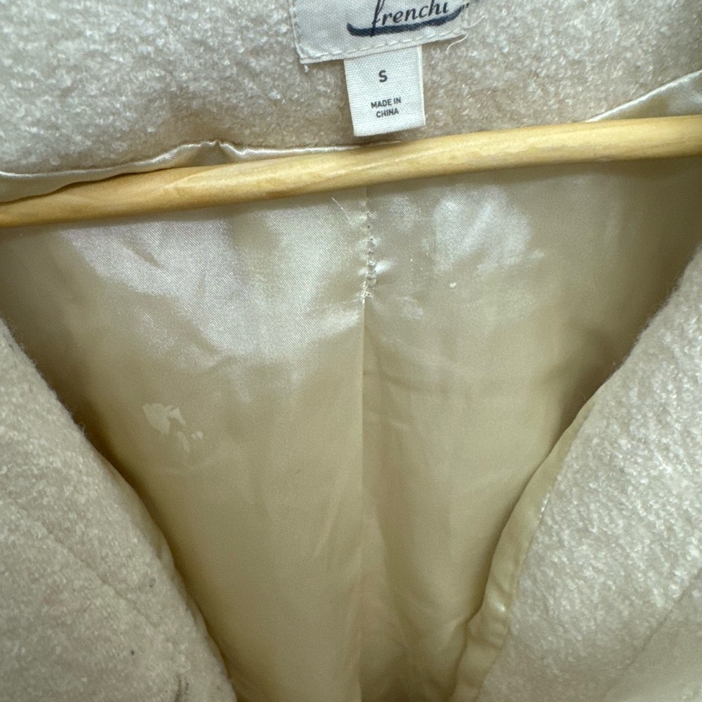Frenchi Wool Coat with hood - Size Small - Picture 15 of 16